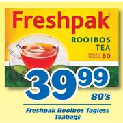0Freshpak Rooibos Tagless Teabags-80's