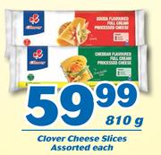 0Clover Cheese Slices Assorted-810g Each