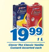 Clover The Classic Vanilla Custard Assorted-1L  Each