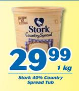 Stork 40% Country Spread Tub-1Kg