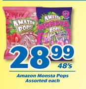 Amazon Monsta Pops Assorted-48's Each