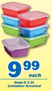 Snap-It 2.2L Container Assorted-Each