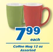 Coffee Mug 12 Oz Assorted-Each