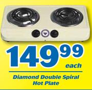 Diamond Double Spiral Hot Plate-Each.