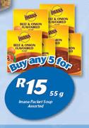 Imana Packet Soup Assorted-5 x 55g