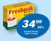 Freshpak Rooibos Tagless Teabags-80's