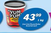 Yum Yum Peanut Butter Assorted-1Kg Each