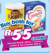 Nescafe Ricoffy-250g + Cremora Coffee & Tea Creamer-800g Combo