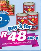 Lucky Star Pilchards Assorted-3 x 400g
