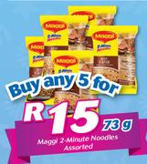 Maggi 2 Minute Noodles Assorted-5 x 73g