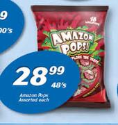 Amazon Pops Assorted-48's Each