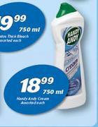 Handy Andy Cream Assorted-750ml Each