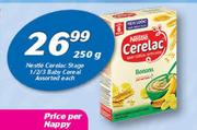 Nestle Cerelac Stage 1/2/3 Baby Cereal Assorted-250g Each
