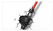 Star Wars 3D Light Darth Vader Hand With Light Saber