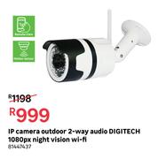 Digitech IP Camera Outdoor 2 Way Audio 1080px Night Vision Wi-Fi