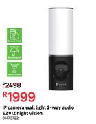 Ezviz IP Camera Wall Light 2 Way Audio Night Vision