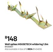 Housetech Wall Spikes (Witdoring) 1.5m-6's Pack