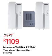 Commax Intercom 1:2 220V (2 Receiver 1 Transmitter)