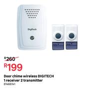 Digitech Door Chime Wireless (1 Receiver 2 Transmitter)