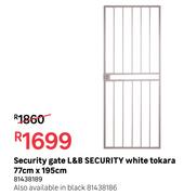 Security Security Gate L&B White Tokara 77cm x 195cm