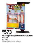 Mottez Telescopic Burglar Bars 26cm x 55cm