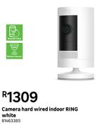 Ring White Indoor Hard Wired Camera