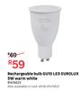 Eurolux 5W Warm White GU10 Rechargeable LED Bulb