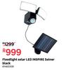 Inspire Solner Black LED Solar Floodlight