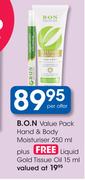 B.O.N Value Pack Hand & Body Moisturiser-250ml