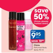 Clicks Perfumed Body Spray-90ml Each