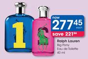 Ralph Lauren Big Pony Eau De Toilette-40ml Each