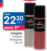Integrity Cologne Bodyspray-125ml Each
