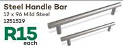 Hafele Steel Handle Bar 12 x 96- Each