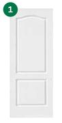 2 Panel Deep Moulded Door 813 x 2032mm