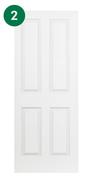 4 Panel Deep Moulded Door 813 x 2032mm