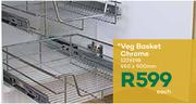 Veg Basket (Chrome) 450 x 500mm-Each
