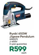 Ryobi 650W Jigsaw Pendulum J-650V
