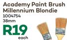 Academy Paint Brush Millennium Blondie 38mm -Each