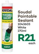 Soudal Paintable Sealant-270 ml