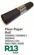 Academy Floor Paper Roll 300mm x 1m P60/P80/P100- Each