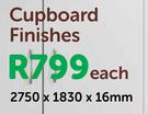 Cupboard Finishes (Melawood Storm Grey) 2750 x 1830 x 16mm-Each