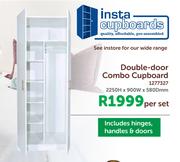 Insta Double Door Combo Cupboard 2250H x 900W x 580mmD