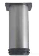 Round Couch Leg Satin 1236371-150 x 50mm Each