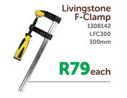 Livingstone F-Clamp 300mm LFC300-Each