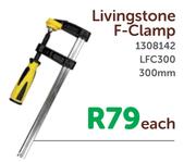 Livingstone F-Clamp 300mm LFC300 1308142