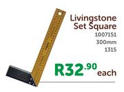 Livingstone Set Square 300mm 1315-Each