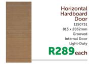 Horizontal Hardboard Door 813x2032mm 1150731
