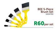 Bee 5 Piece Brush Set-Per Set