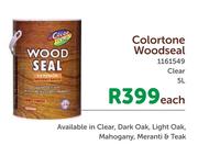 Colortone 5L Woodseal Clear-Each