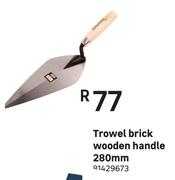 Trowel Brick (Wooden Handle) 280mm